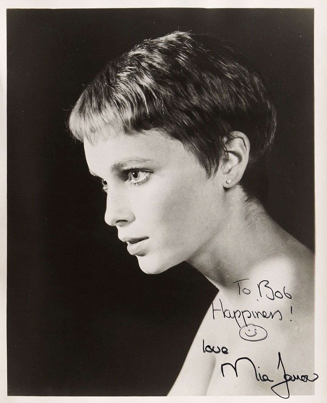 MIA FARROW Signed Photo Poster paintinggraph - Film Actress - 'Rosemary's Baby' - preprint