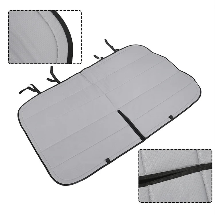 SEBLAFF Blackout Insulated Cool Gray Crew Window Cover Trim with NO Plastic Replacement for Transit Van 2015 to Current