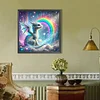 (40*40cm)Rainbow Dragon - Round Partial AB Drill Diamond Painting