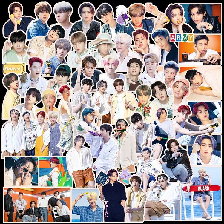 방탄소년단 100 Sheets Butter Photo Stickers