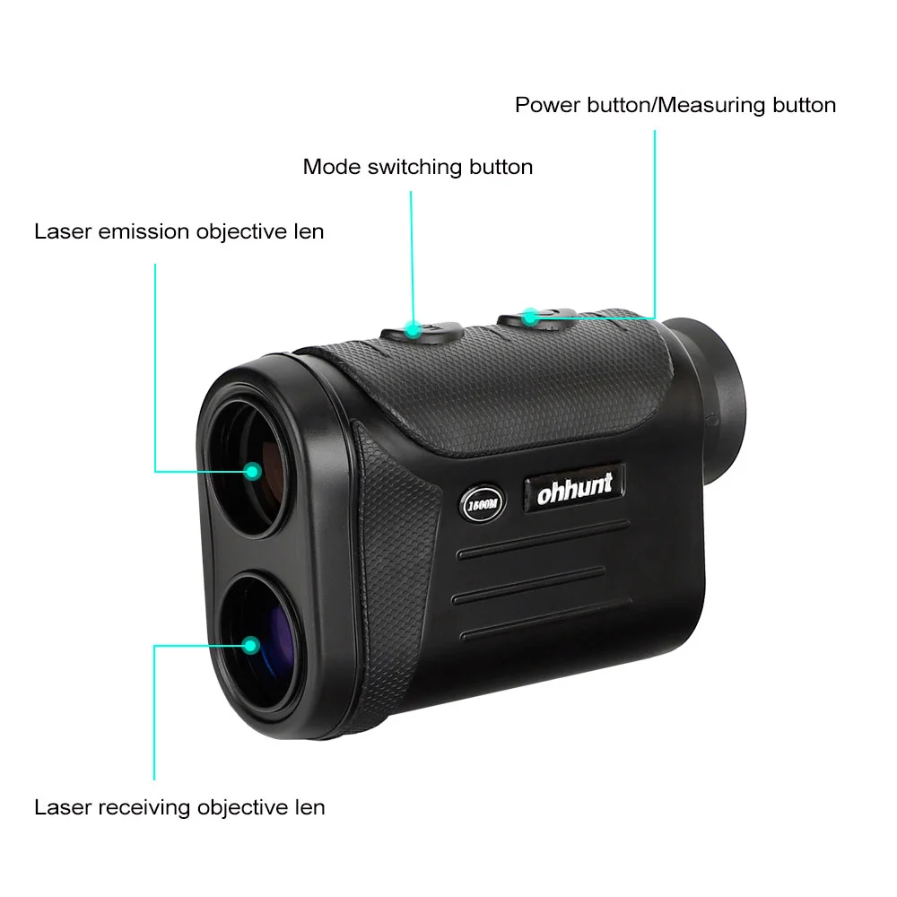 ohhunt® 8X 600M 800M 1500M Multifunction Monocular Laser Rangefinder