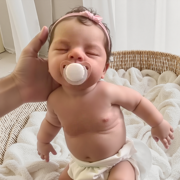 [Pre-order]12''/16'' Flexible Full Body Liquid Silicone Infant Realistic Baby Boy or Girl Bover and Fukin, Handmade Soft Bebe Doll