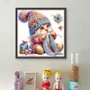 Gnome Knitting A Sweater-11CT Stamped Cross Stitch 45*45cm/17.72*17.72in