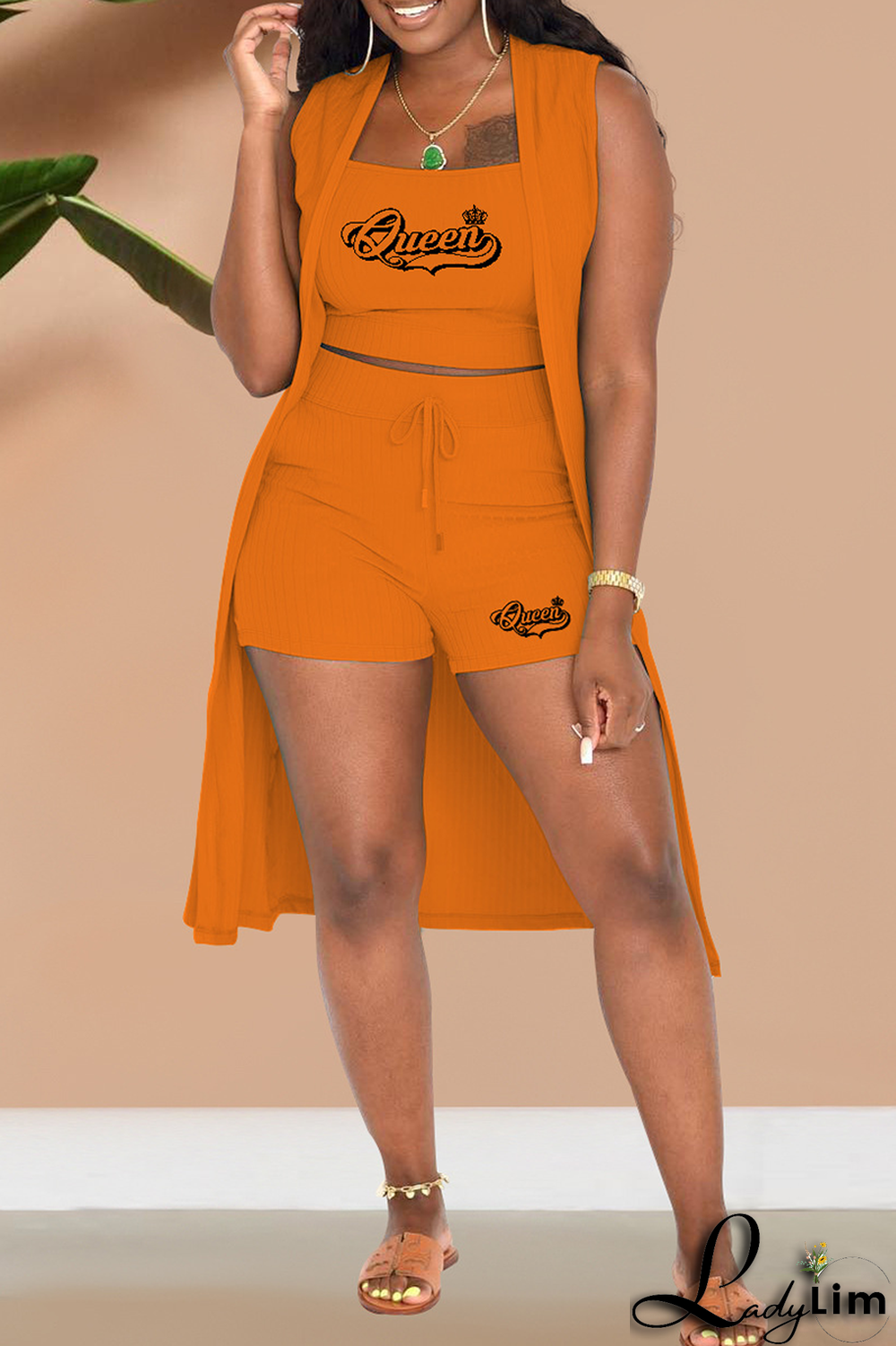 Green Fashion Print Patchwork Strapless Sleeveless Three Pieces