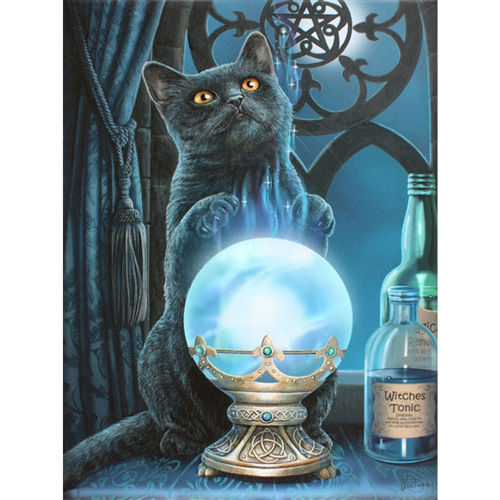 

Black Cat - Round Drill Diamond Painting - 30*40CM, 07, 501 Original