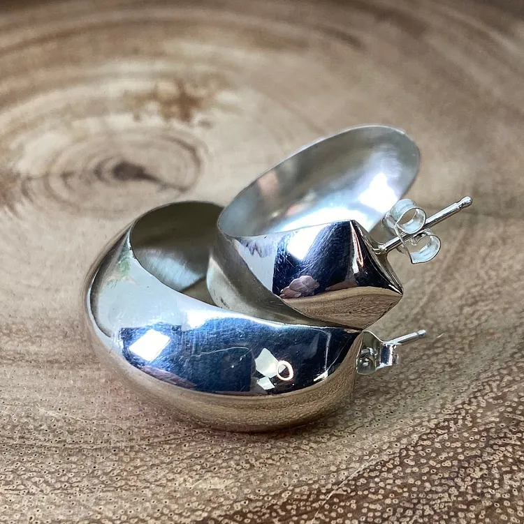 Celina Sterling Half Hoop Earrings
