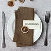42 x 42cm Gentle Wedding Event Resturant Raw Edge Napkins