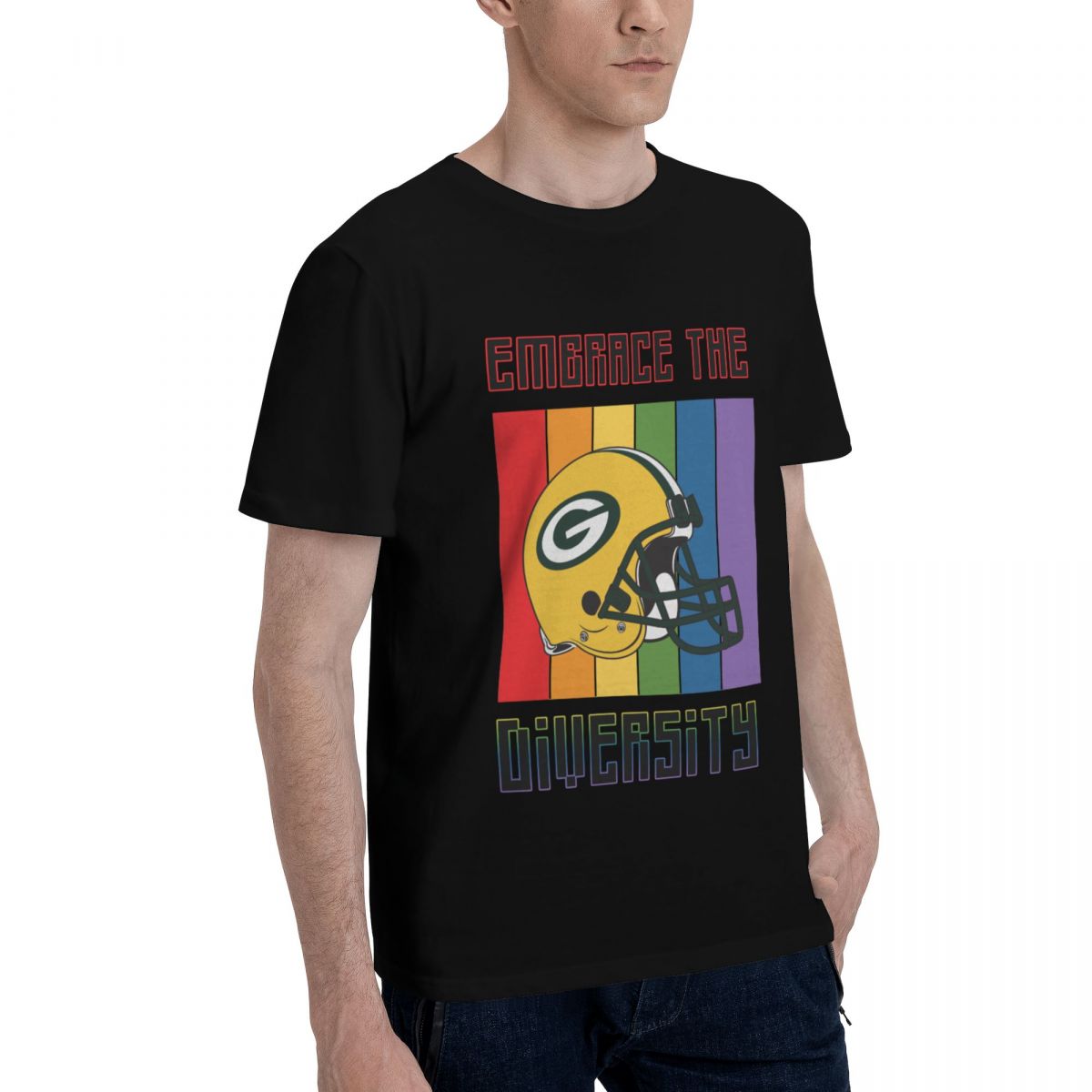 Green Bay Packers Embrace The Diversity Men's Cotton Shirt