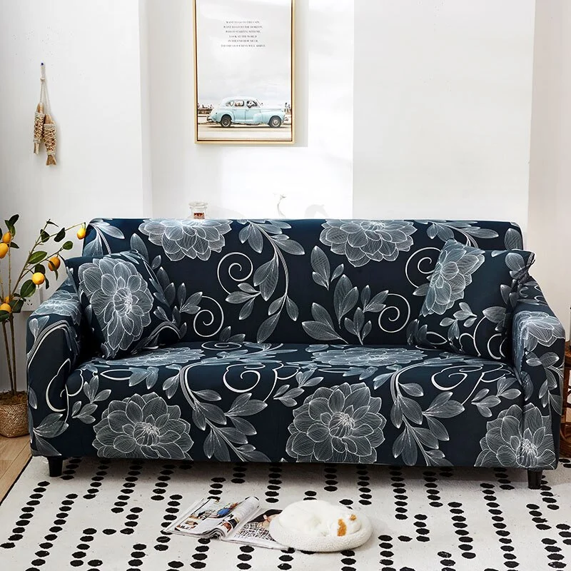 Athvotar Printing Elastic Slipcovers Stretch Sofa Covers for Living Room Corner Couch Cover Sectional Armchair Cover 1/2/3/4 seat