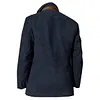 Plus Size Men Vintage Fleece Suede Blazer Double Layer Lapel Fur Leather Collar Medium Length Coats by Inlyline