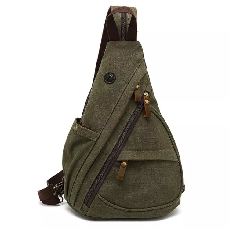 VRIGOO Canvas Sling Bag Crossbody Backpack