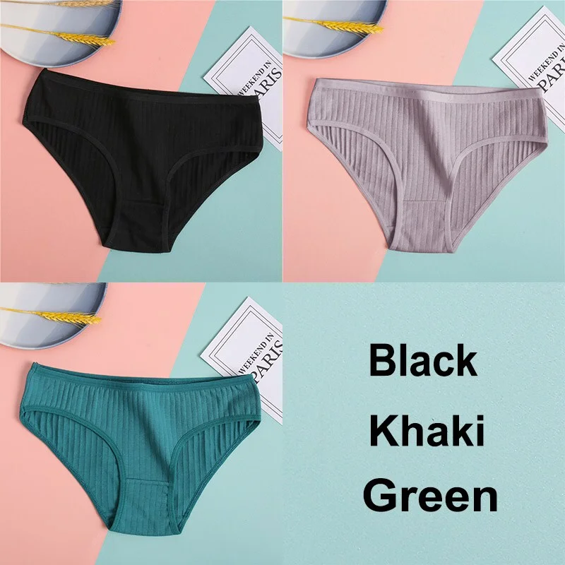 Billionm Cotton Panties Women's Underwear Casual Solid Color Panties for Women Intimate Lingerie Sexy Briefs Female Underpants M-XL