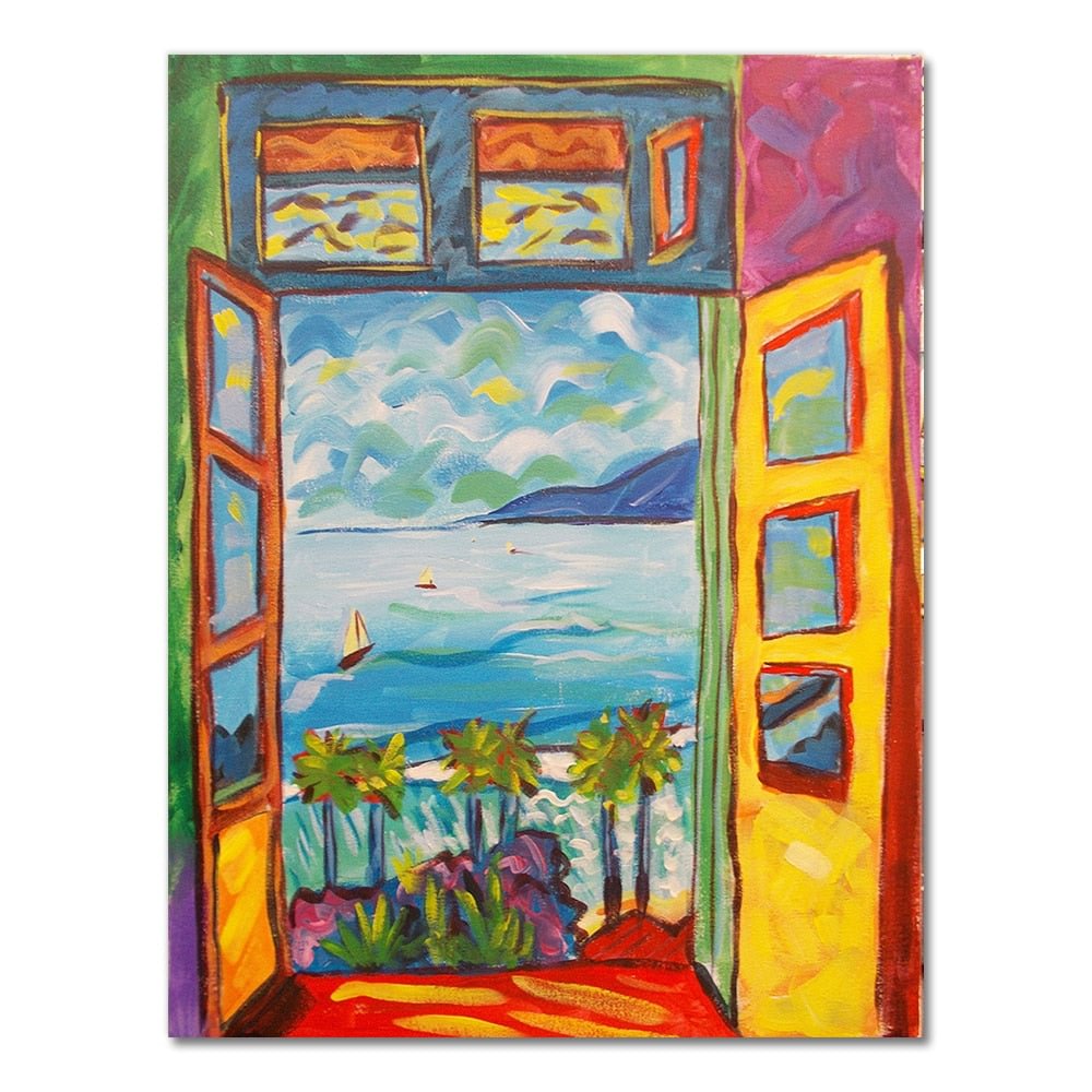 Famous Painter Matisse Landscape Painting Sight Outside The Window Wall Art Canvas Posters And Prints Canvas Painting Decorative