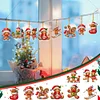 8Pcs Double Side Effect Acrylic Special Shaped Christmas Theme Xmas Trees Hanging Pendant Kits