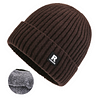 1pc Men's Korean Style Warm Knitted Hat Fleece Lined Beanie Winter Cap Hat by Inlyline