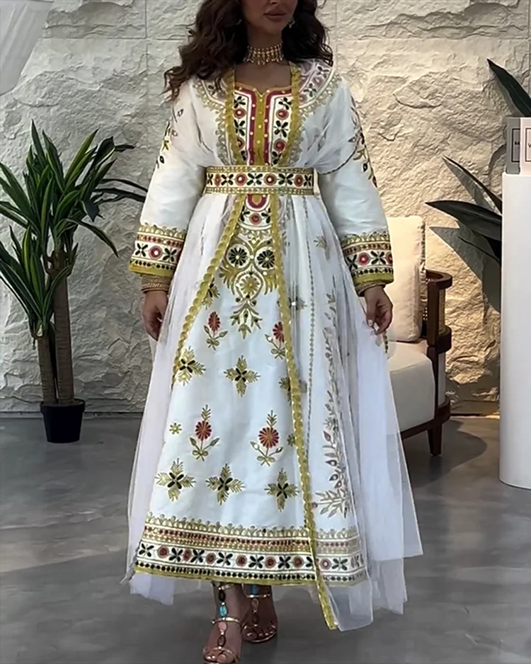 Women's Mesh Embroidered Sequin Dress