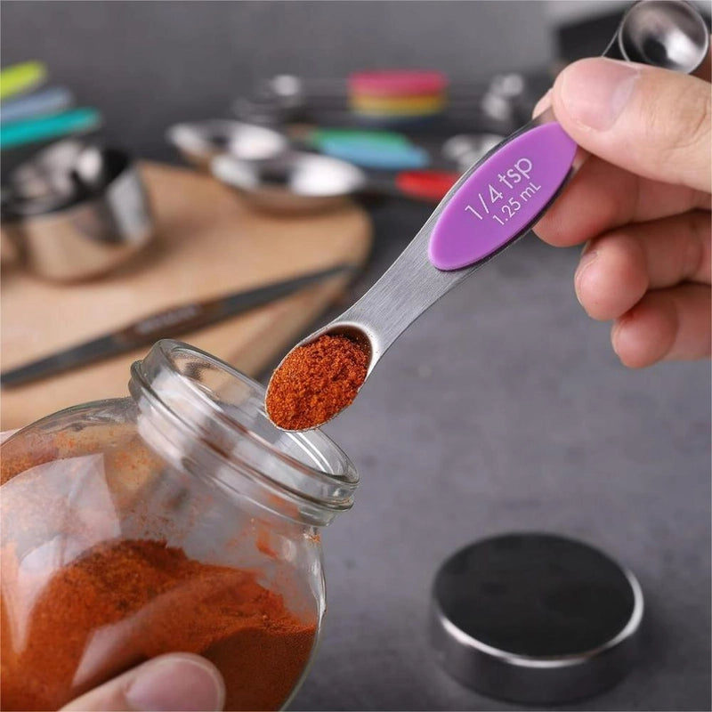 Casual Solid Color 430 Stainless Steel Silica Gel Measuring Spoon Measuring Cup 1 Piece 1 Set