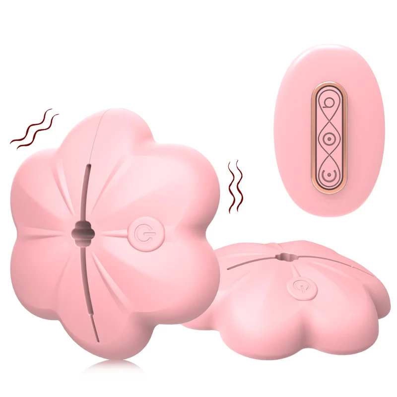 Rose Clitoral Sucker Sex Toy For Women and Remote Control Adjustable Nipple Toys Rose Vibrating Nipple Clamps With 10 Modes 