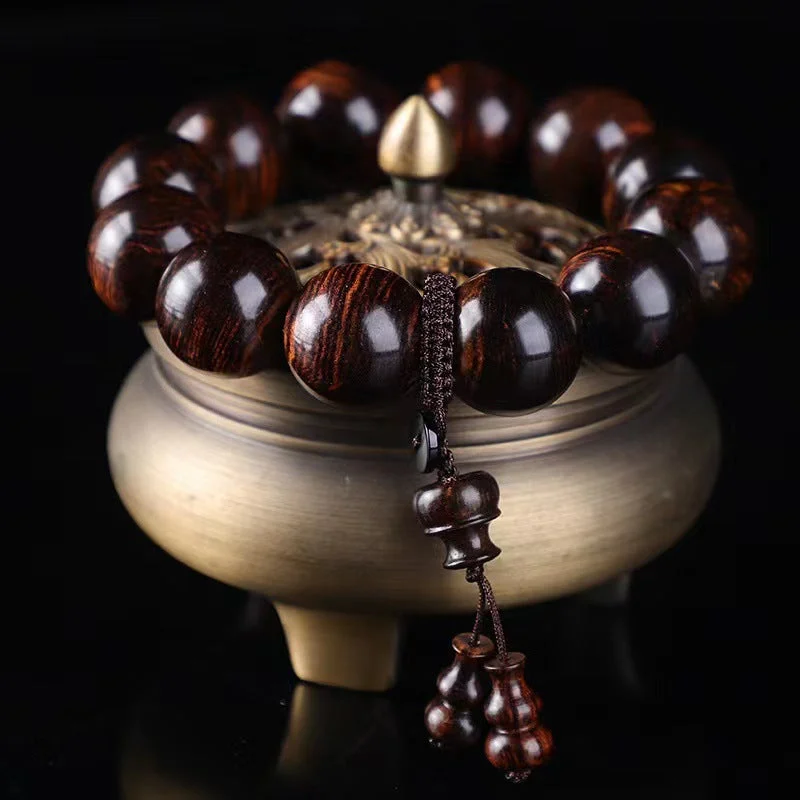 Hainan Huanghuali Groud High Oil High Density Buddha Bead Bracelet
