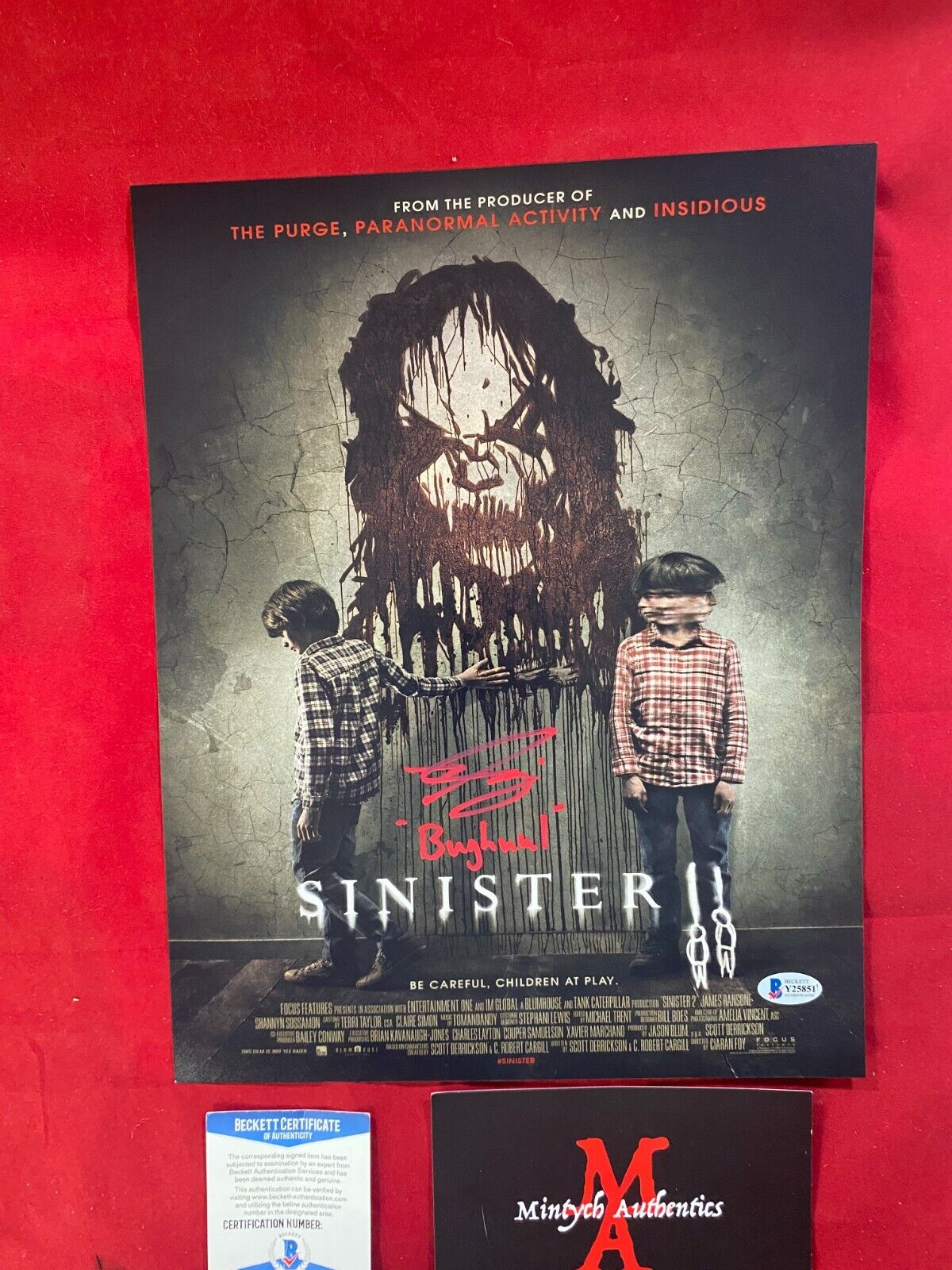 NICK KING BUGHUUL MR. BOOGIE SINISTER AUTOGRAPHED SIGNED 11x14 Photo Poster painting BECKETT COA