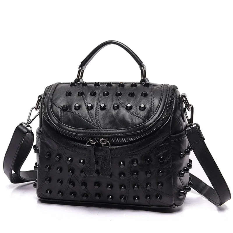 2021 Luxury Women Genuine Leather Bag Sheepskin Messenger Bags Handbags Famous Brands Designer Female Handbag Shoulder Bag Sac