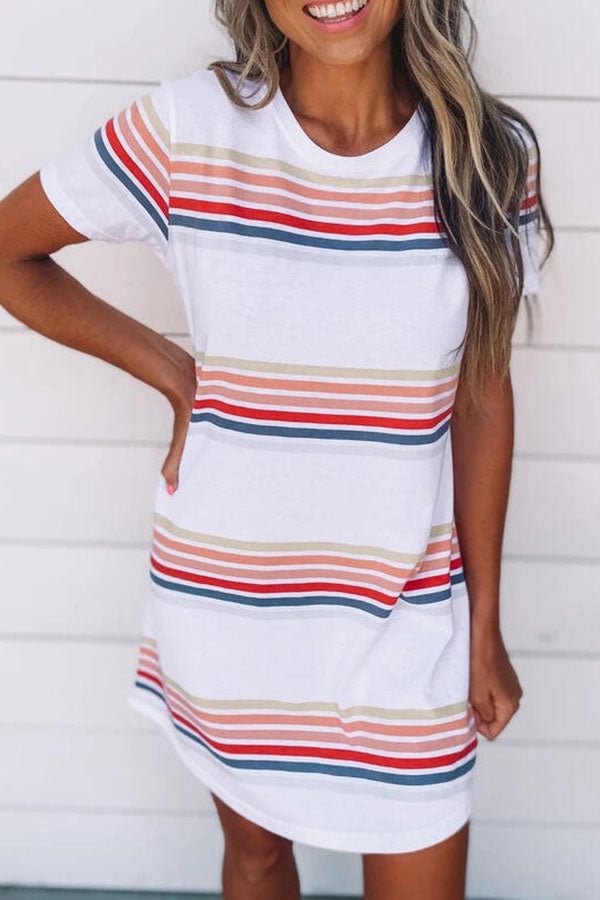 Striped Sweet Mini Dress