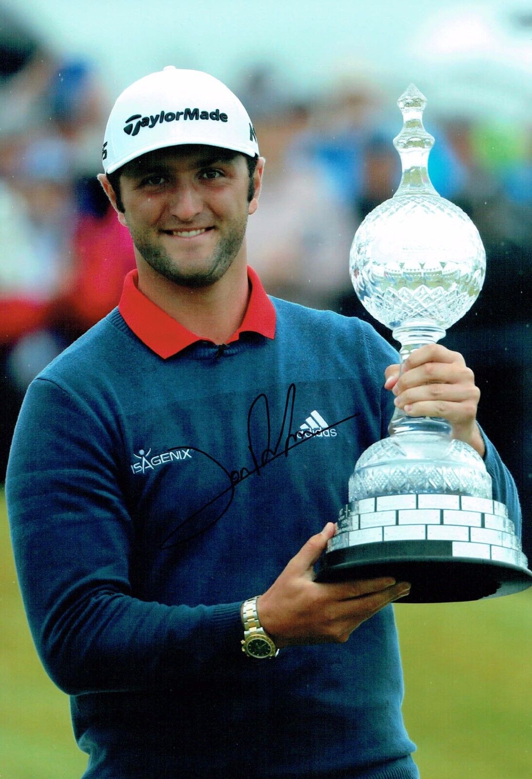 Jon RAHM SIGNED AUTOGRAPH Golf Photo Poster painting 1 AFTAL COA PGA Irish Open Winner