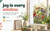 DIY Diamond Painting Kit Garden Wreath Bluebird 9.45x9.45in