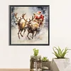 Diamond Painting-5D Full Round Drill Santa Reindeer