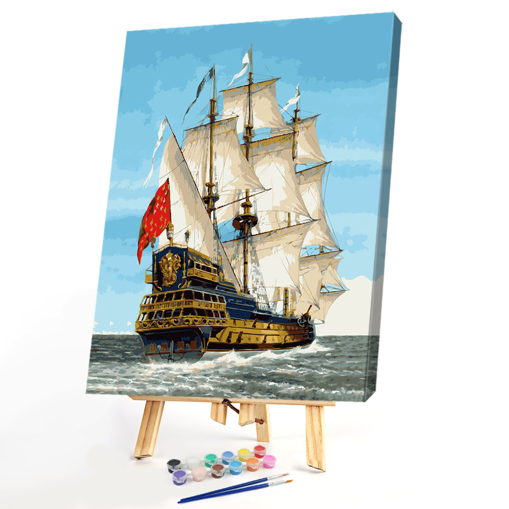 

40x50cm - Paint By Numbers Sea Vessels, 501 Original