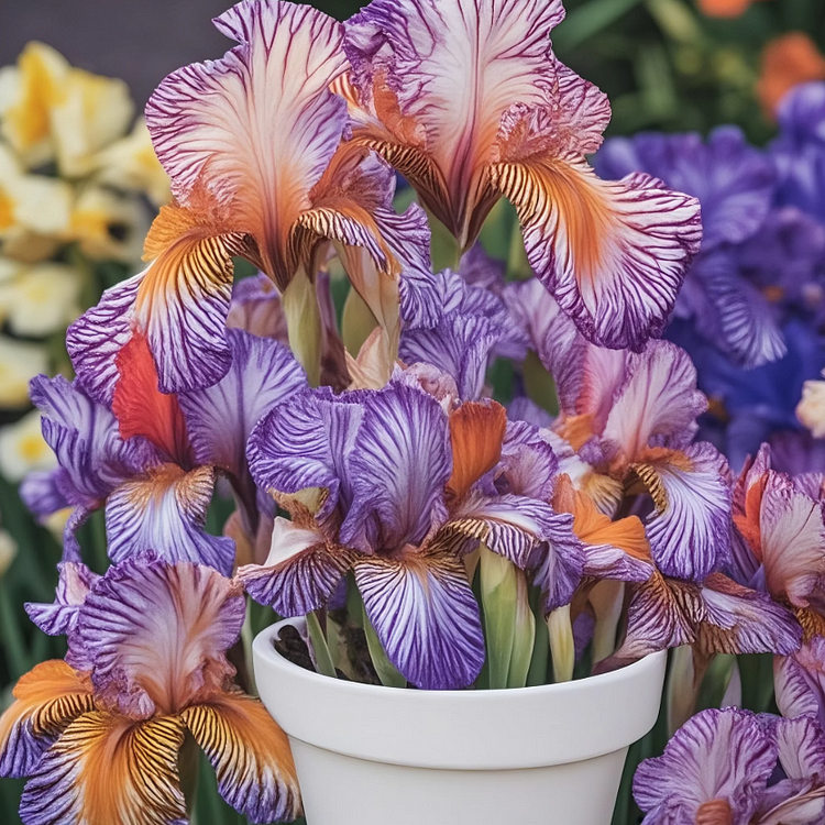 💐Parrot Iris (Iris germanica)—Long Blooming & Perennial