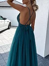 Lace Split-Joint Spaghetti-Neck Maxi Dress