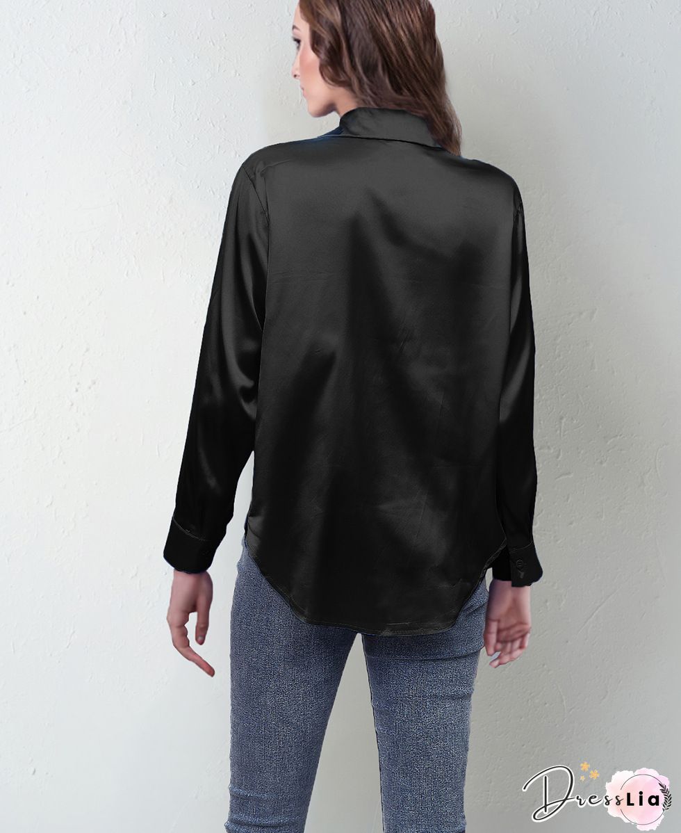 fashion women blouses shirts OL chiffon blouse long-sleeved womens tops and blouses solid female clothes 1016 40