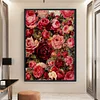 (US Only)Rose Printed Cross Stitch Kit 50x74cm DIY 11CT Thread Art Needlework Home Art