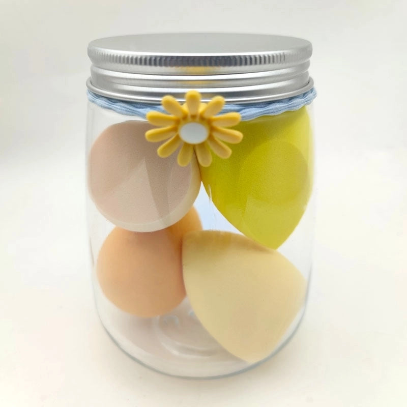 Vacation Colorful Hydrophilic Polyurethane Makeup Sponge 1 Set