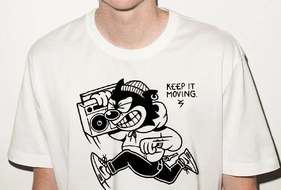 Keep It Moving Graphic Printing Casual Men's  T-shirt