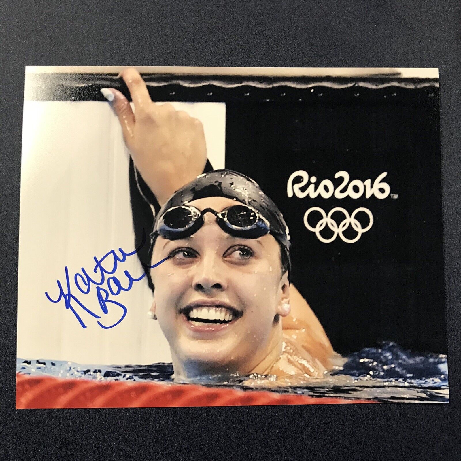 KATHLEEN BAKER HAND SIGNED 8x10 Photo Poster painting USA OLYMPICS SWIMMING AUTOGRAPHED RARE COA