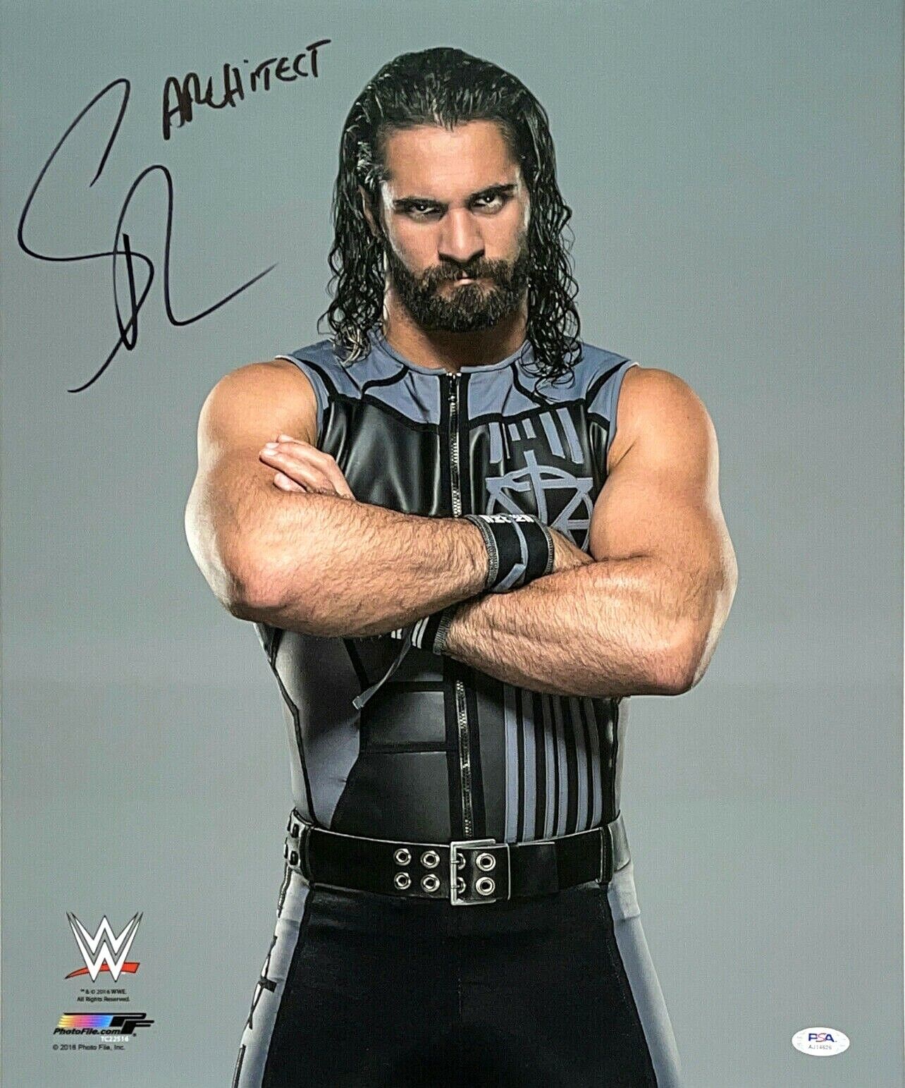 WWE SETH ROLLINS HAND SIGNED AUTOGRAPHED 16X20 Photo Poster painting WITH PROOF AND PSA COA 1