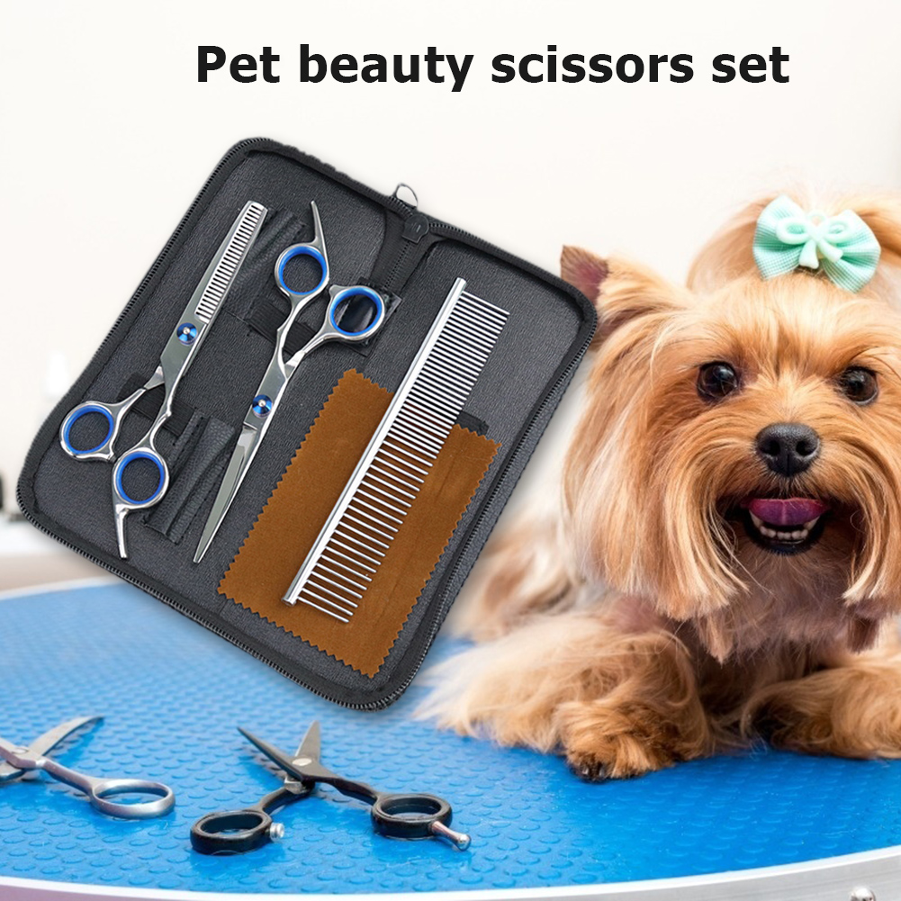

Pet Grooming Shears Scissors Set Cat Dog Hair Cutting Tools with Comb Bag, 501 Original