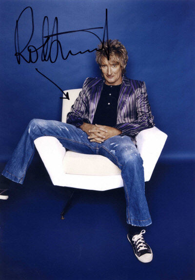 ROD STEWART Autographed Photo Poster paintinggraph - Rock / Pop Singer / Vocalist - preprint