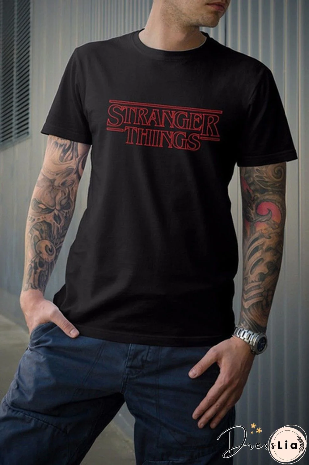 Stranger Things Casual Men T-Shirt Inspired Design