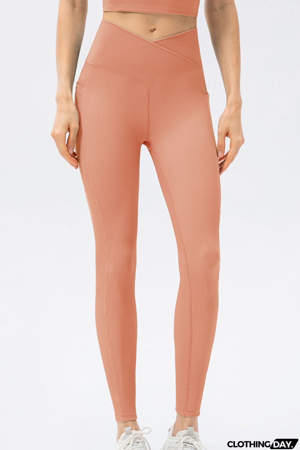 V Shape Waistband Slim Fit Long Sports Pants