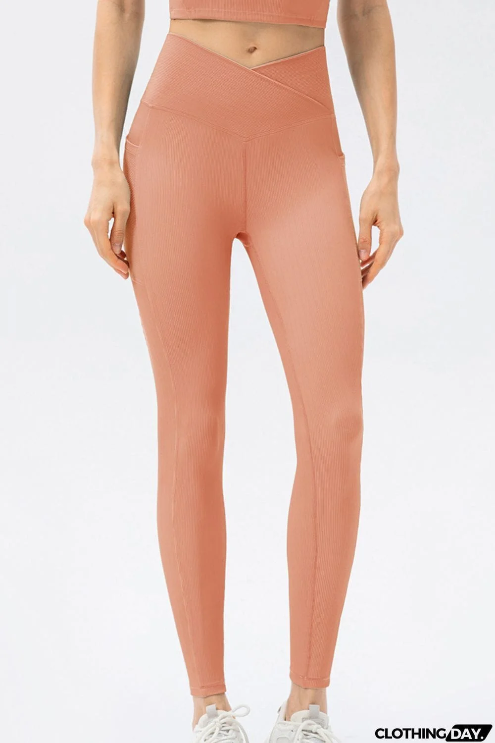 V Shape Waistband Slim Fit Long Sports Pants