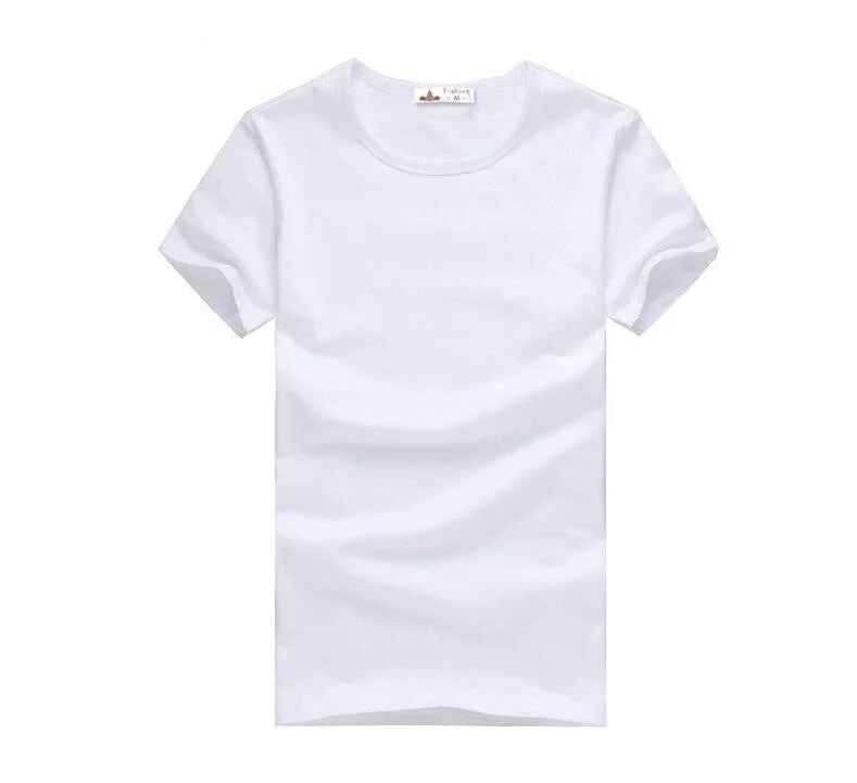 2021 Free Shipping new  Slim dark green blue gray black  white T shirts Slim Fit Short Sleeve men T-shirt  6 size S-XXXL