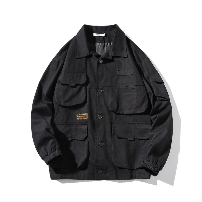 Thanksgiving Day Gifts Japanese Streetwear Army Green Plus Size Work ...