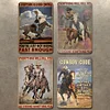 4PCS Cowboy - Vintage Metal Signs Set - 20*30cm - Western