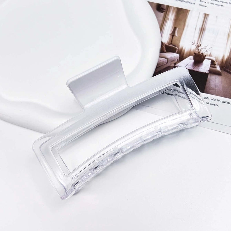 Women’s Basic Minimalist Geometric Square Plastic Hair Claws