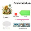 (US Only)Acrylic 2D Flat Print DIY Sunflower Birdhouse Diamond Art Tabletop Decorations