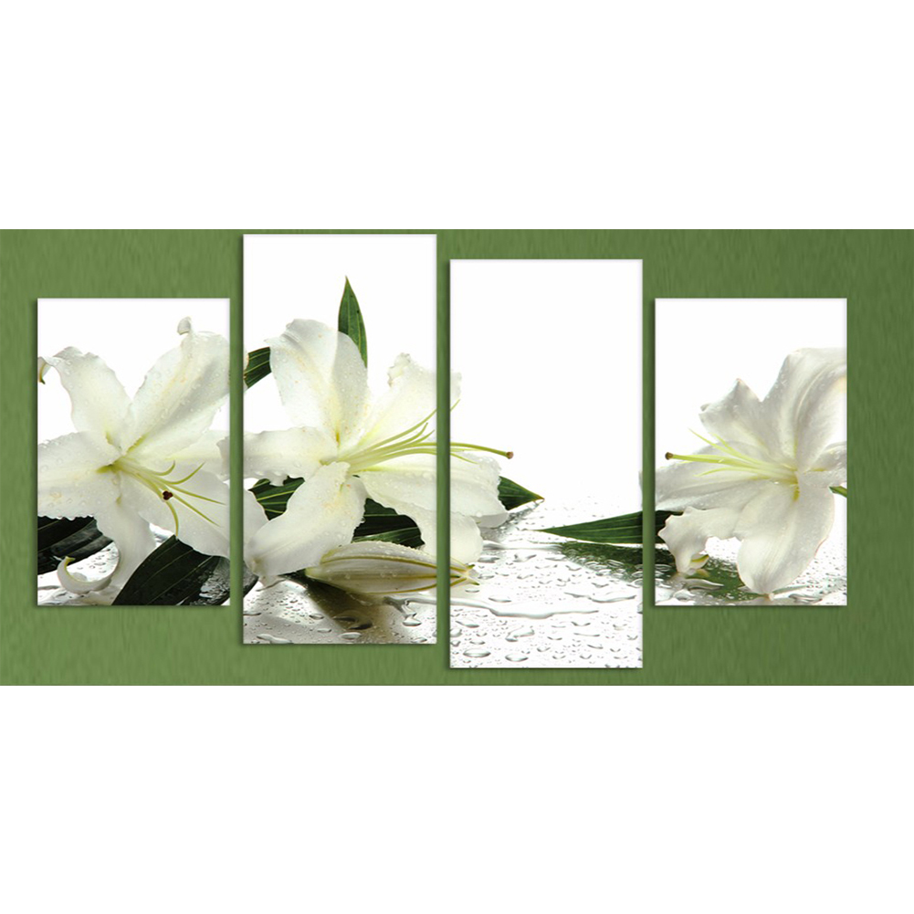 

5pcs Lily - Round Drill Diamond Painting - 80*40CM (Multi Big Size), 501 Original