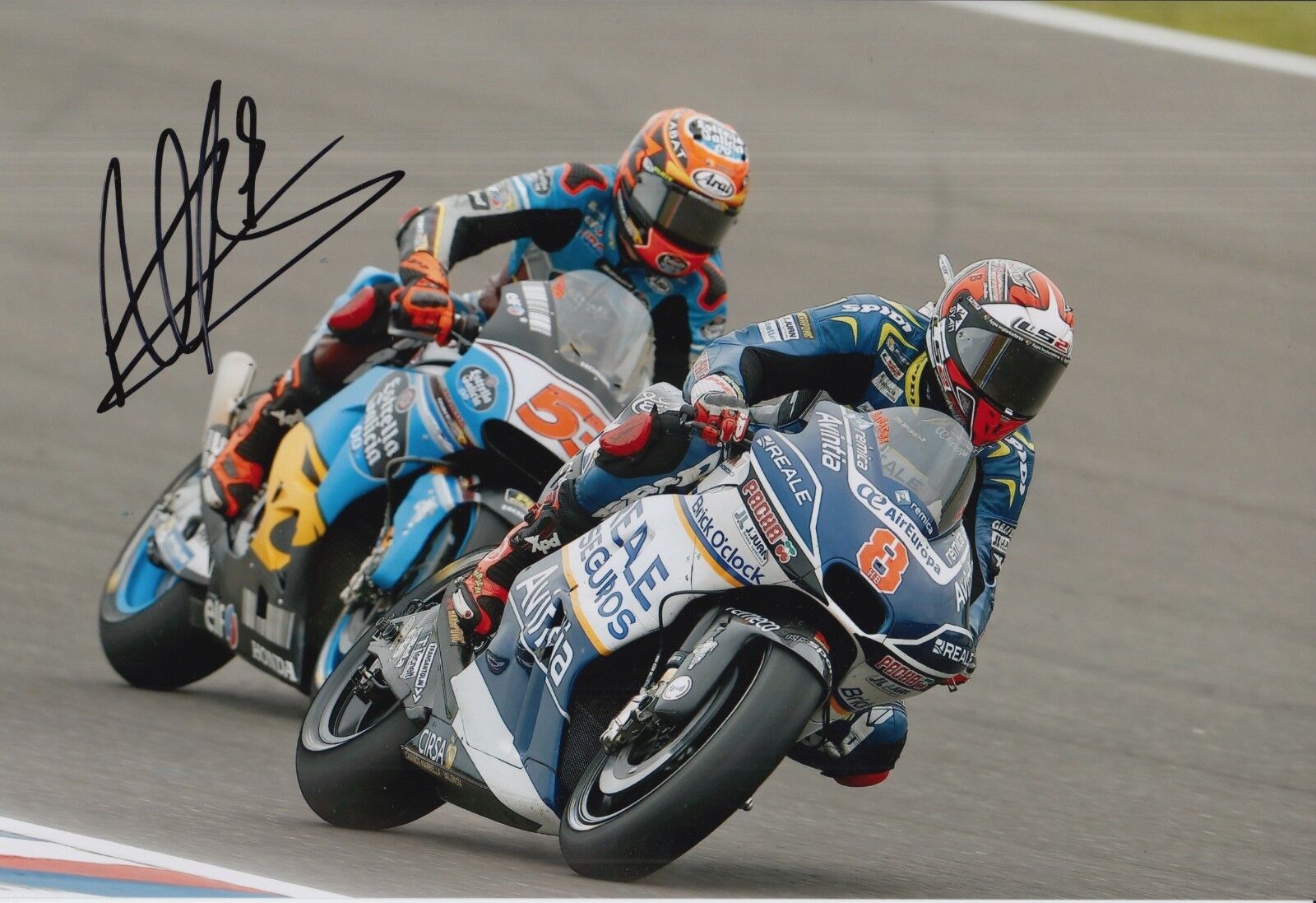 Hector Barbera Hand Signed Avintia Racing Ducati 12x8 Photo Poster painting 2017 MotoGP 6.